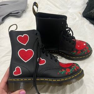 Dr marten boots womens 6 1460 pascal sequin